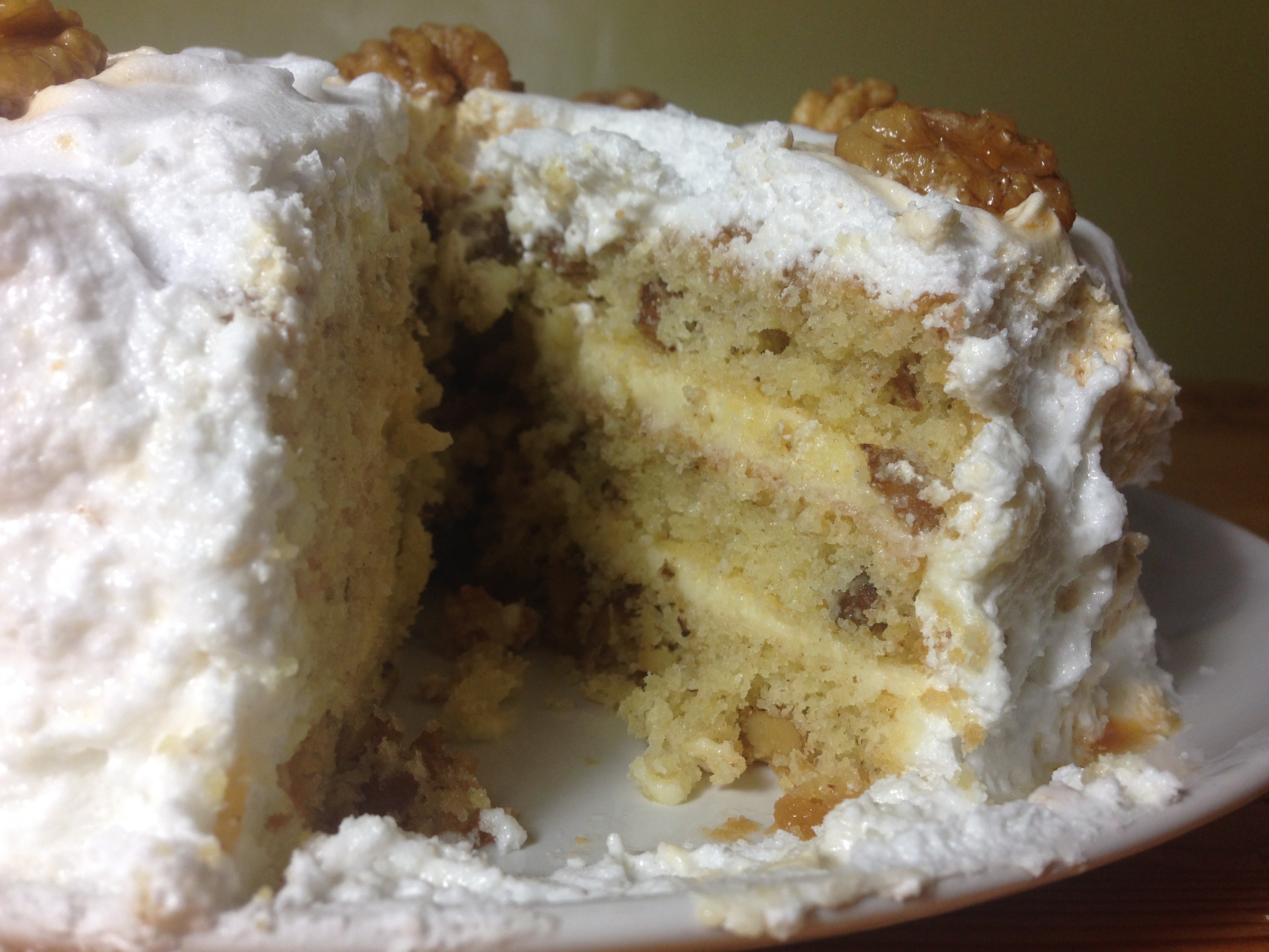 Walnut Cake : Coffee and walnut cake easy
