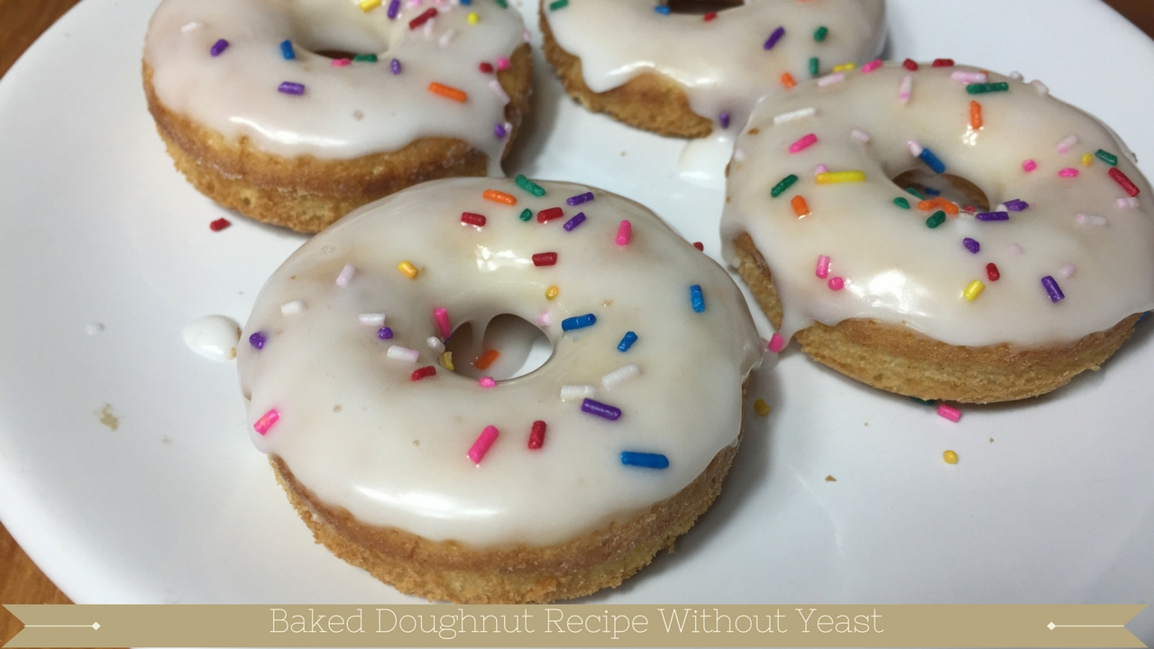 Baked doughnut recipe without yeast