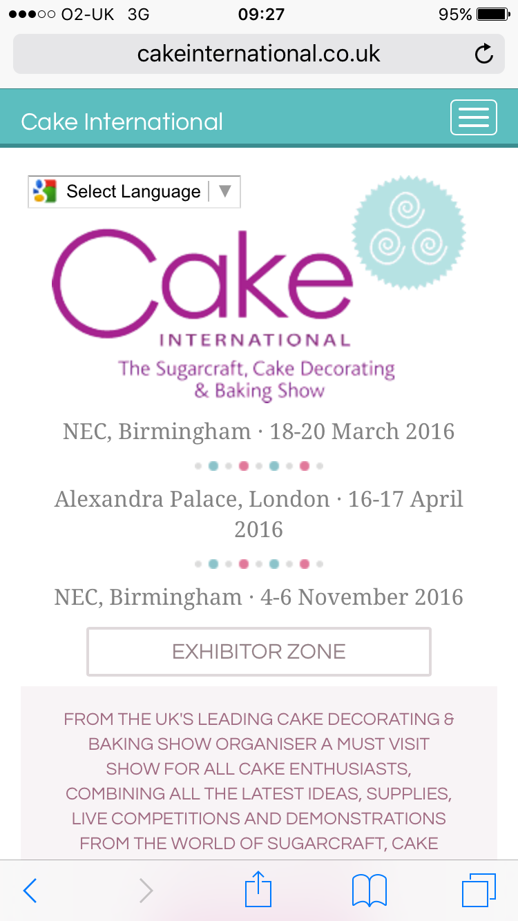 Cake International NEC Birmingham Mar 2016