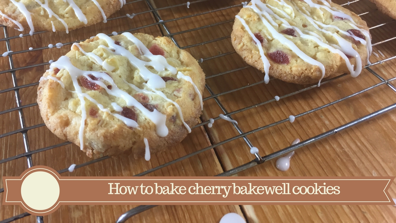 How to make cherry bakewell cookies