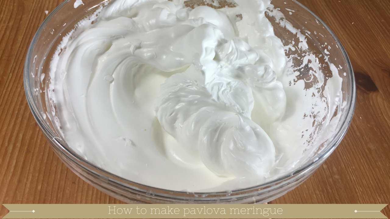 How to make pavlova meringue