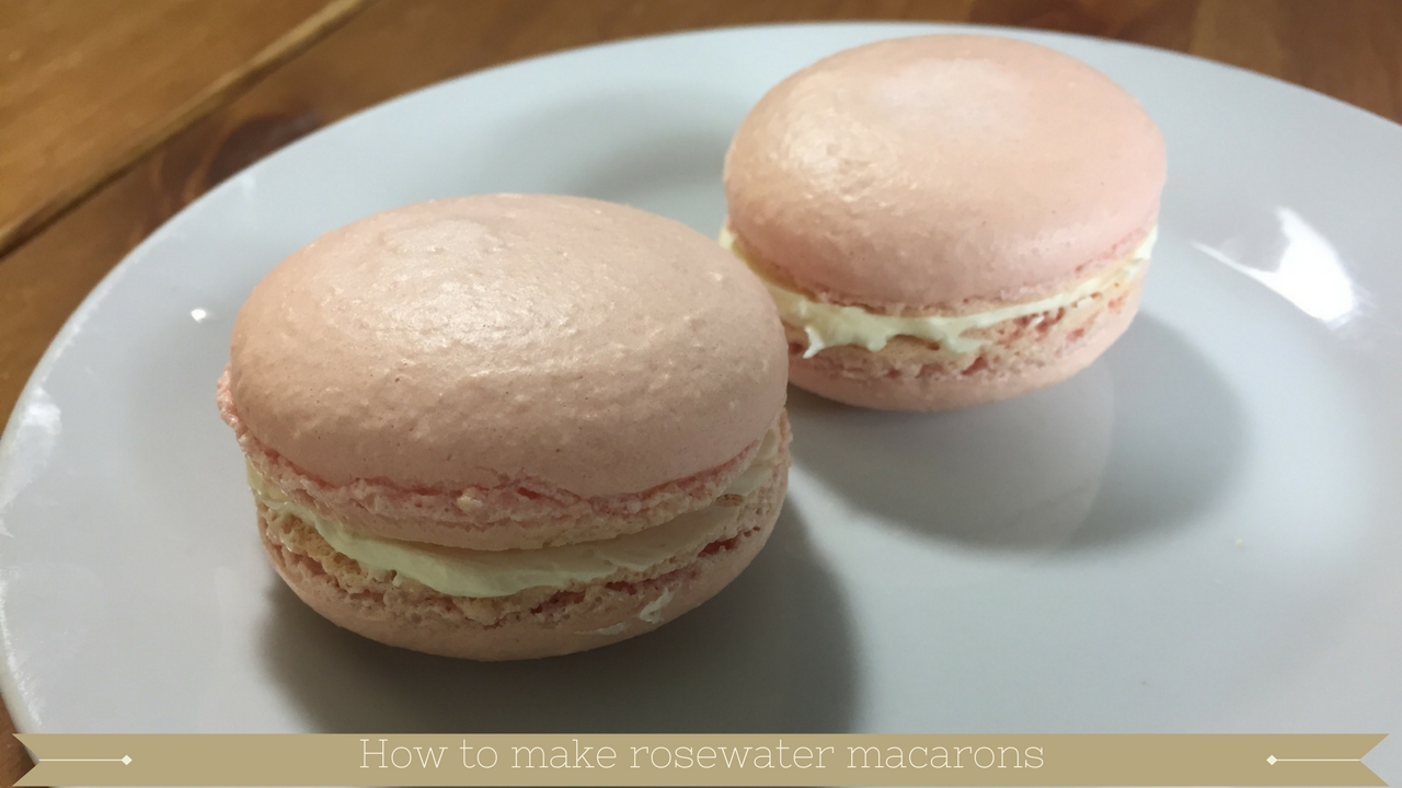 How to make macarons for beginners : Rosewater macarons