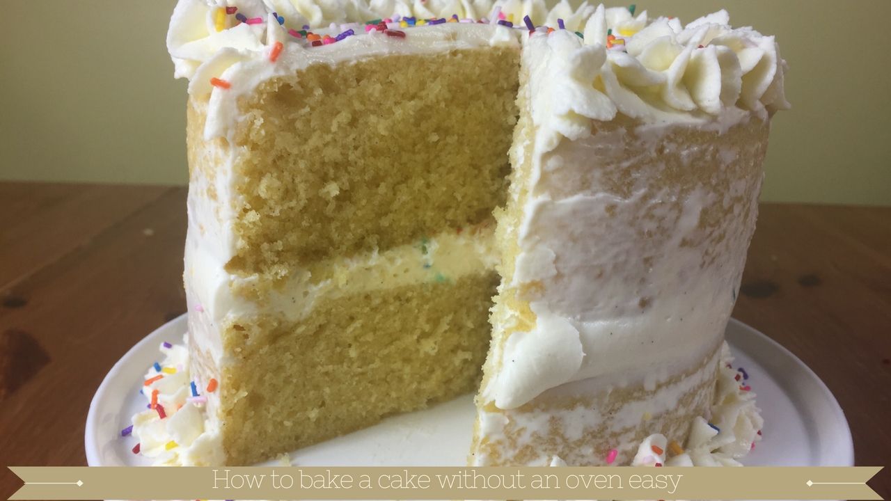 How to bake a cake without an oven easy Meadow Brown Bakery