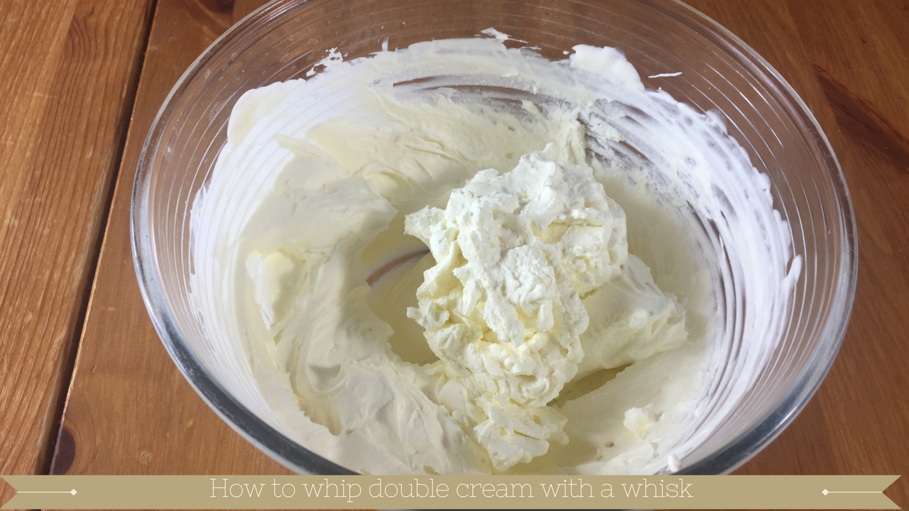 How to whip double cream with a whisk