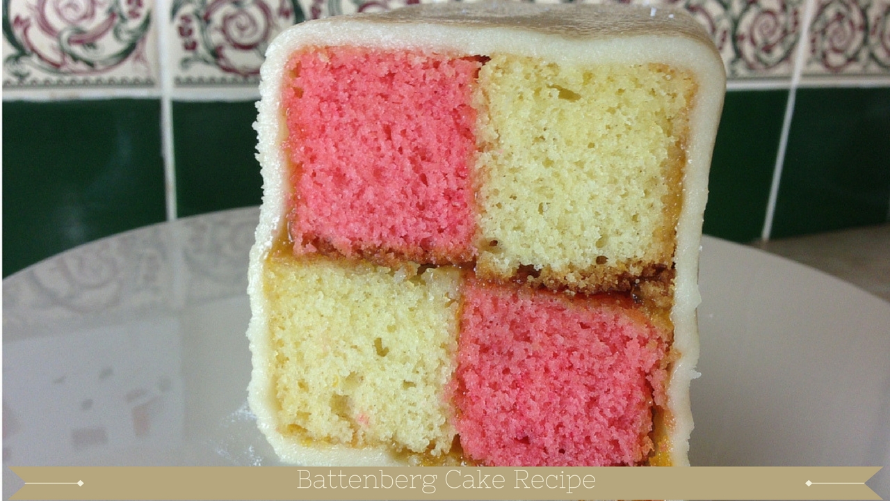 Traditional British Battenberg Cake Recipe