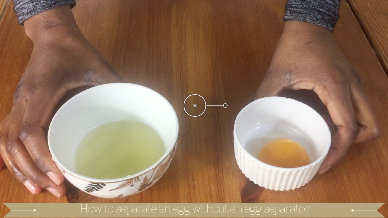 How to separate egg white from yolk : Egg yolk separator