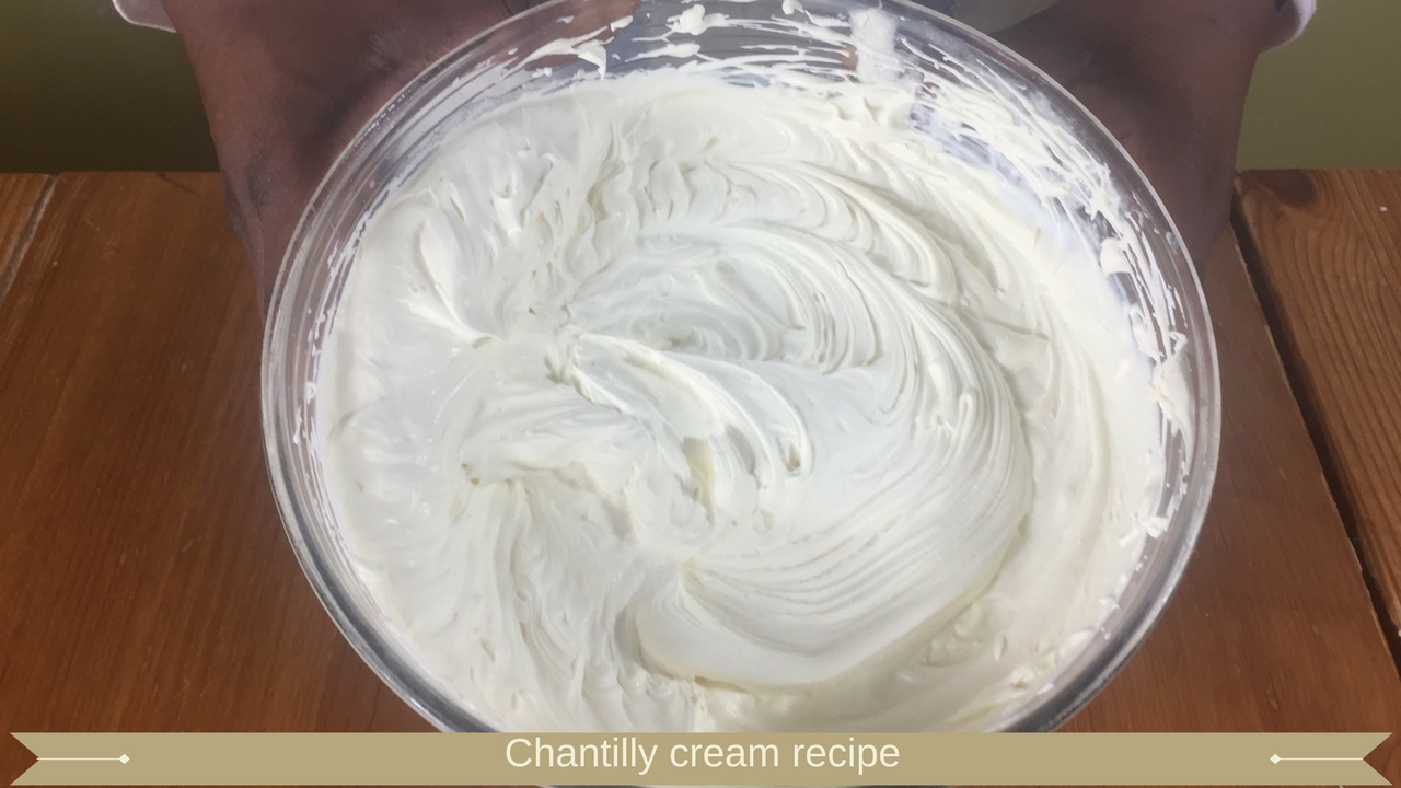 Chantilly Cream Recipe Whipped Cream Frosting Creme Chantilly