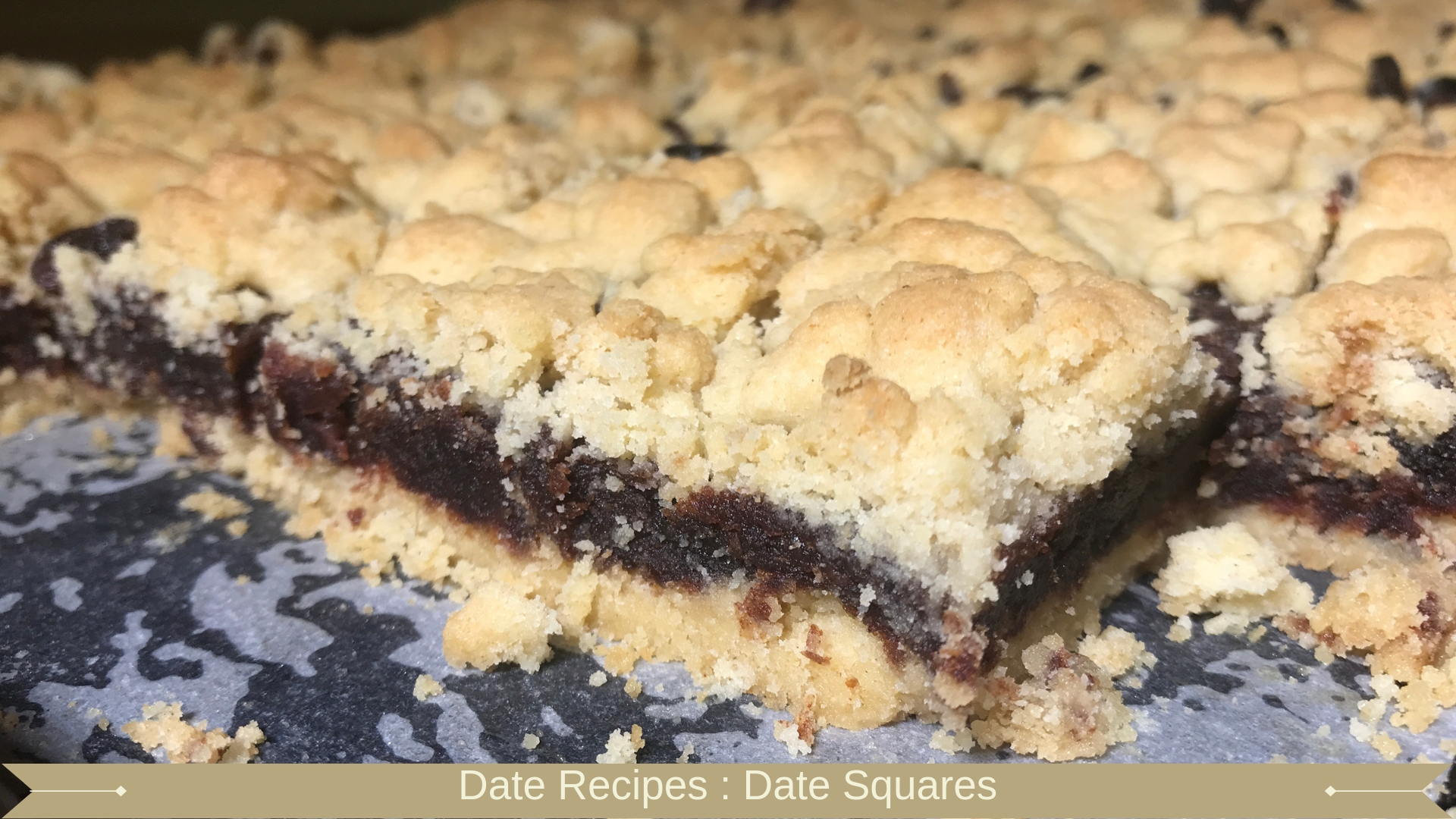 Date Recipes : Shortbread Date Bars Without Oats