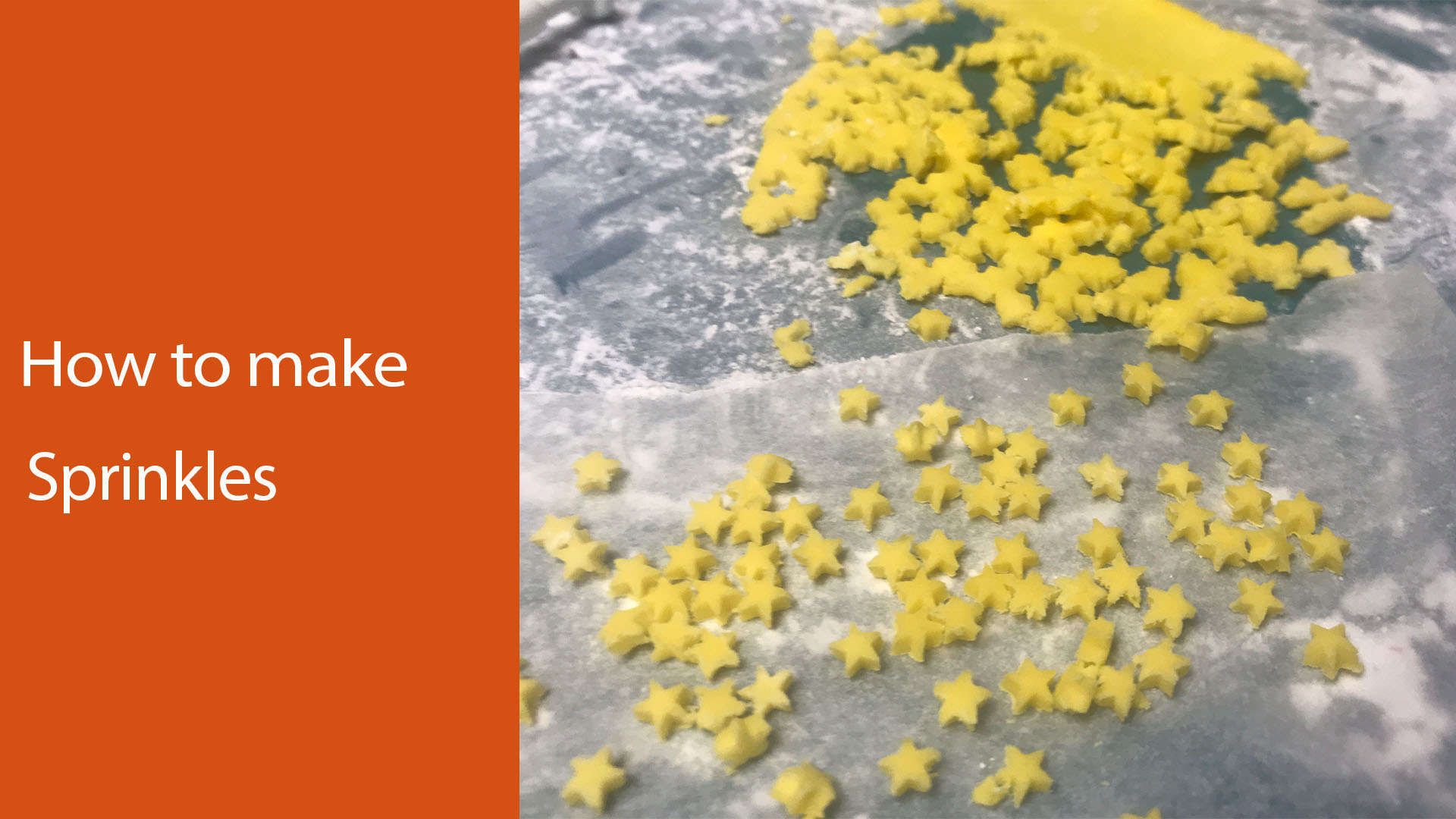 How to make sprinkles : Homemade sprinkles