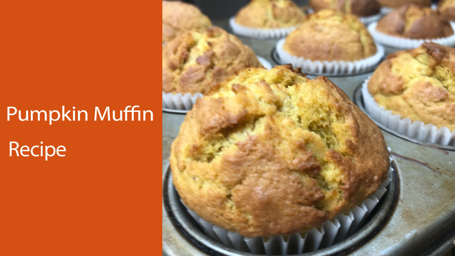 Easy pumpkin muffins : Pumpkin spice muffins