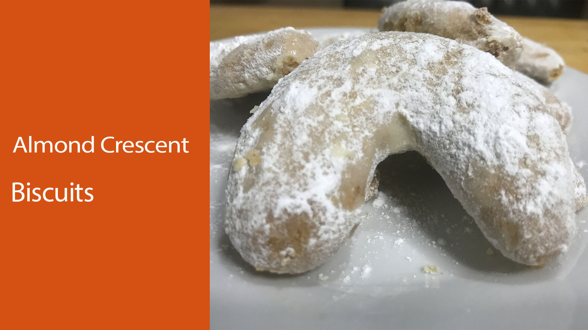 Almond Crescent biscuits