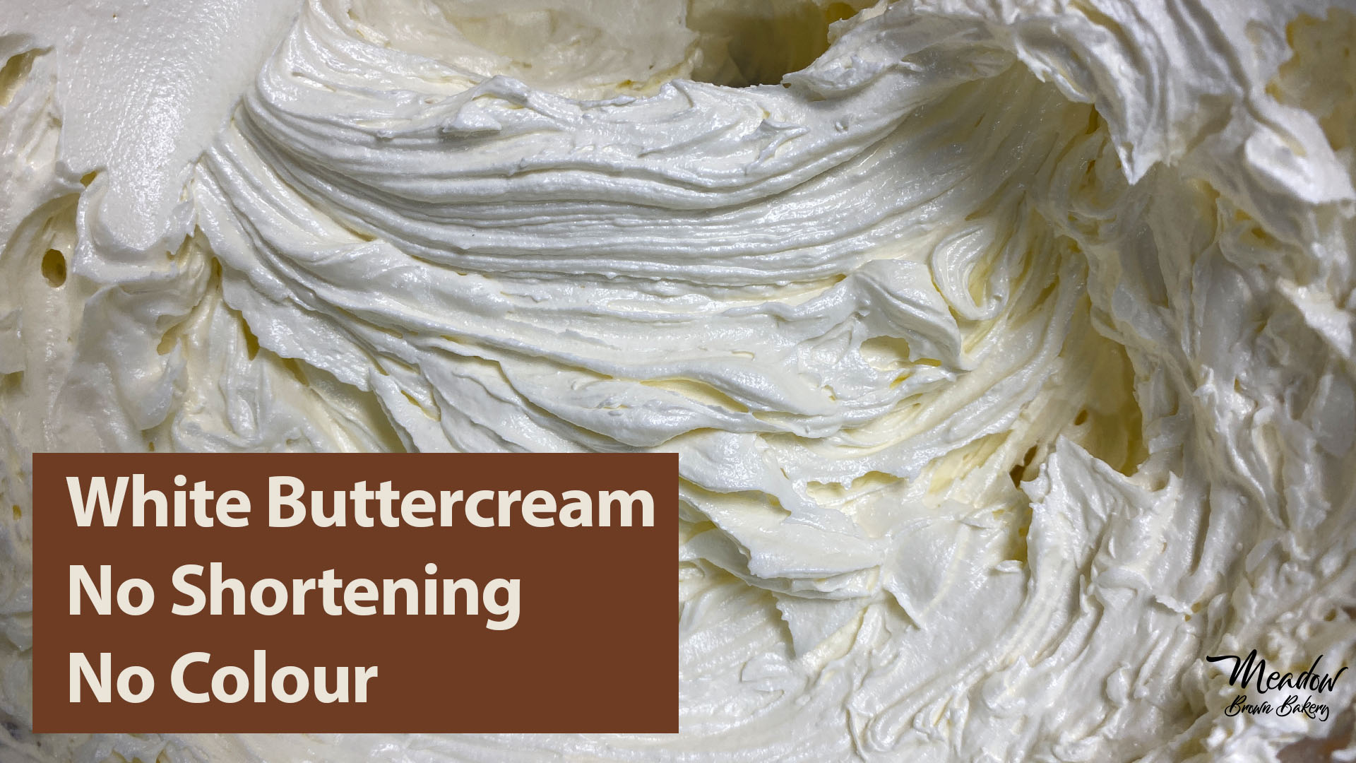 Make white buttercream without food colouring