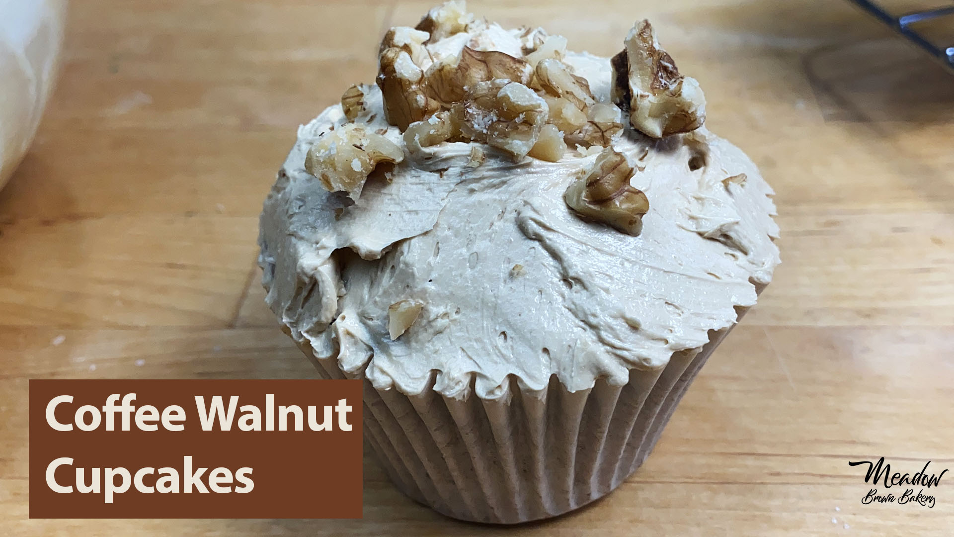 Coffee and walnut cupcakes