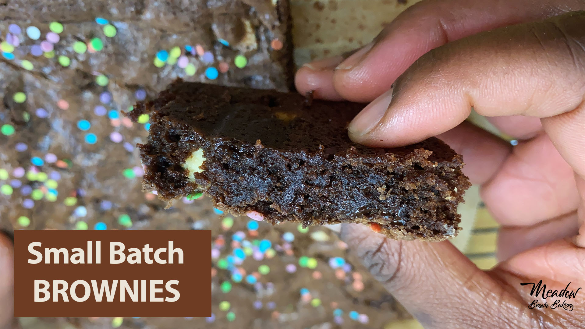 Small batch brownies for two
